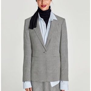 ZARA Checked Blazer